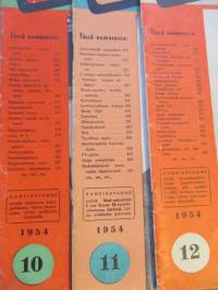 Tekniikan Maailma 1954 1,4-12 vuosikertaa
