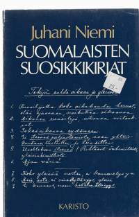 Suomalaisten suosikkikirjatKirjaHenkilö Niemi, Juhani, Karisto 1983..