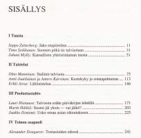 Talvisota, 1989. 50 vuotta talvisodasta. 11 kirjoittajan näkemykset sodan synnystä, kulusta, virheistä. Myös NL:n ulkoministeriön edustajan kommentteja.