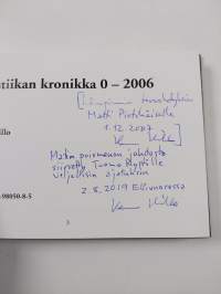 Logistiikan kronikka 0-2006 (signeerattu, tekijän omiste)