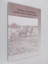 Tehliäm mitä tehliäm, muttei ihlam mahlottomia - Hollolan kotiseutukirja 13