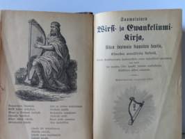 Suomalainen Wirsi- ja evankeliumikirja siihen sopiwain kappalten kanssa / Wuotuiset epistolat ja ewankeliumit etu- ja jälkirukouksinensa