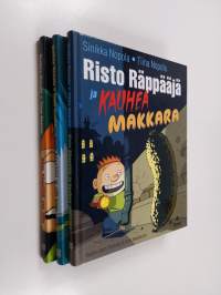 Risto Räppääjä setti 3 kirjaa : Risto Räppääjä saa isän ; Kauhea makkara ; Villi kone
