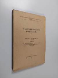Rikosoikeudellisia kirjoitelmia 2 : Bruno A. Salmialalle 24.8.1950 omistanut Helsingin yliopiston lainopillisen tiedekunnan rikosoikeudellinen seminaari