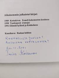 Ruskan kukkia (signeerattu)