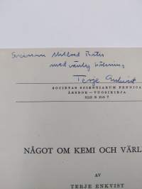 Något om Kemi och världsbild (signeerattu, tekijän omiste)