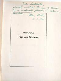 Fine van Brooklyn (signeerattu, numeroitu, tekijän omiste, bibliofiilipainos, numeroitu 38/100)