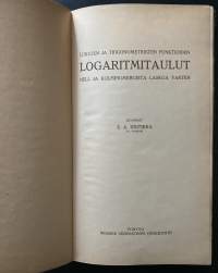 Lukujen ja trigonometristen funktioiden logaritmitaulut neli- ja kolminumeroista laskua varten