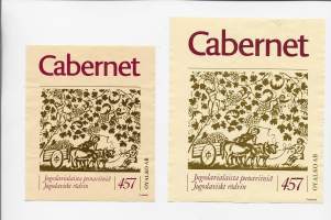 Cabernet   Alko nr  nr 457- viinaetiketti viinietiketti 2 eril