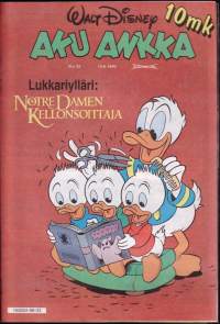 Aku Ankka 1996 N:o 33 (14.8.1996). Lukkariylläri: Notre Damen kellonsoittaja -lukujärjestys