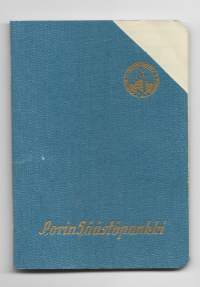 Porin Säästöpankki  säästökirja  1959-67 - pankkikirja mitätöity