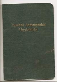 Tyrvään Säästöpankki  Vastakirja 1932-38  - pankkikirja mitätöity