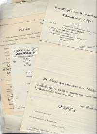 Pienviljelijäyhdistys materiaalia ja Eurajoen Pienviljelijäyhdistyksen dokumenttejä 1940-luvulta n 250 g erä tutkittavaa