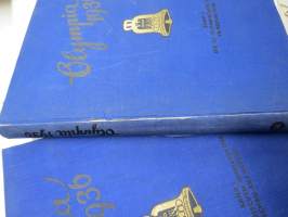Die Olympischen Spiele 1936 Band I Garmisch-Partenkirchen &amp; Band II Berlin - suomalaiselle olympiamitalistille - Kaarlo Toivonen - virallisesti lahjoitetut kappaleet