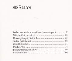 Kultakavion laukka, 1997. 1.p. Nuorten ratsu- ja ravifanien kirja, jossa käsitellään nuorelle hevosharrastajalle tärkeitä asioita.