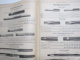 Julius Tallberg - Hintaluettelo nr 3 - Konetehtaitten, pajojen, valimoitten, levysepänpajojen, ynnä putkityö- ja montteeraustyökalut