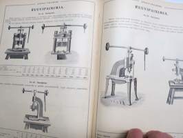 Julius Tallberg - Hintaluettelo nr 3 - Konetehtaitten, pajojen, valimoitten, levysepänpajojen, ynnä putkityö- ja montteeraustyökalut