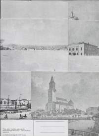 Turku Seura - J J Rehnberg´ in litografioiden 1850 mukaan painettuja postikortteja 10 eril sarja - postikortti kulkematon