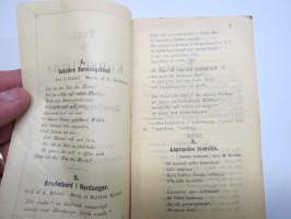 Sanat Laulajaisiin, jotka Waasassa pystytettävän Runebergin-Rintakuvan hyväksi antoi Waasan Soitannollisseuran Mieskvartetti 1886 - Text till Konserterna gifna till