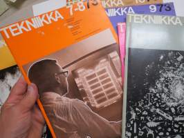 Tekniikka-lehtiä vv. 1973-1977 yhteensä 24 kappaletta
