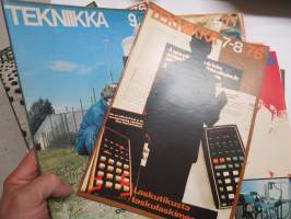 Tekniikka-lehtiä vv. 1973-1977 yhteensä 24 kappaletta