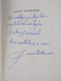 Lepää rauhassa (signeerattu, tekijän omiste)