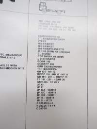 Renault 47 601, 50 061, 60 601, 70 060, 13 014, 20 61627 612, 32 020, 41 024, 42 016 1979- Tome I &amp; II