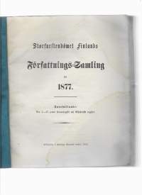 Storfurstendömet Finlands författningssamling för 1877