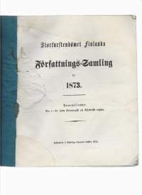 Storfurstendömet Finlands författningssamling för 1873