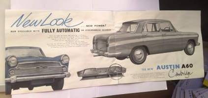 Specification of the new Austin A60 Cambridge - myyntiesite