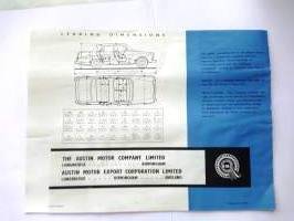 Specification of the new Austin A60 Cambridge - myyntiesite