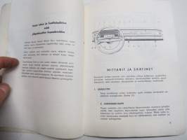 Opel Rekord, Rekord Coupe, Caravan, Delivery Van käsikirja -käyttöohjekirja