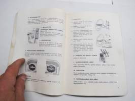 Opel Rekord, Rekord Coupe, Caravan, Delivery Van käsikirja -käyttöohjekirja