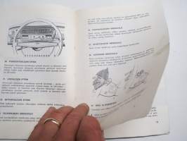 Opel Rekord, Rekord Coupe, Caravan, Delivery Van käsikirja -käyttöohjekirja