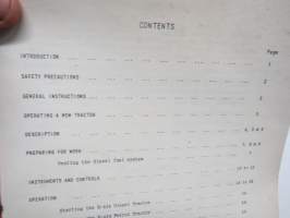 McCormick International B-414 Tractor Diesel and petrol models Operator´s manual