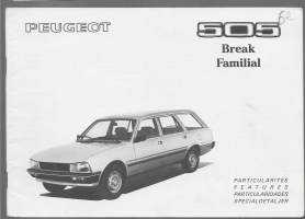 Peugeot 505 Break Familia - esite