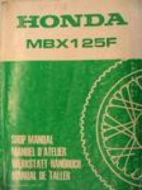 Honda MBX125F shop manual korjaamokäsikirja