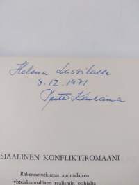 Sosiaalinen konfliktiromaani : rakennetutkimus suomalaisen yhteiskunnallisen realismin pohjalta (signeerattu, tekijän omiste)