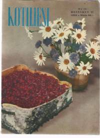 Kotiliesi 1955 nr 14 / kesäkukat, matonkudonta, marjat talteen talveksi
