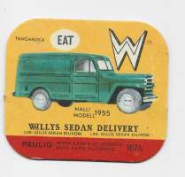 Willys Sedan Delivery - keräilykuva, kahvipakettikuva