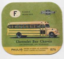 Chevrolet Bus - keräilykuva, kahvipakettikuva