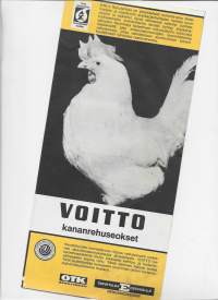 Voitto kananrehuseokset / OTK Rehutehdas E-liike 1968