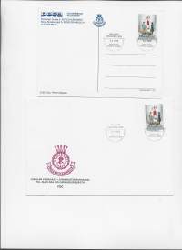 Pelastusarmeija 100 v FDC  6.2.1989  kuori ja kortti