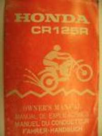 Honda CR 125R 1985 owner´s manual käyttöohjekirja