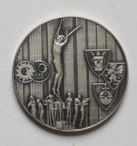 Till minne av Medalmecenatens medlemsmöte   mitali taidemitali  38 mm  hopeaa 0.925   28 g