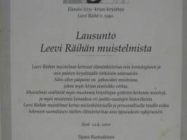 Elämäni kirjo - Muistoja jatkosodasta