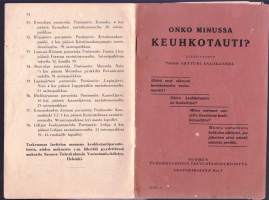 Onko minussa keuhkotauti? Lentokirjanen N:o 7. (1935?)