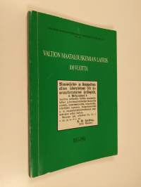 Valtion maatalouskemian laitos 100 vuotta : 1881-1981