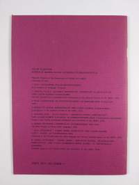 Nykysuomen saneiston yleisyystilastoa saneenloppuisessa aakkosjärjestyksessä Statistics of the word occurrences of present-day Finnish in a reverse alphabetical o...