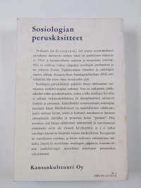 Sosiologian peruskäsitteet